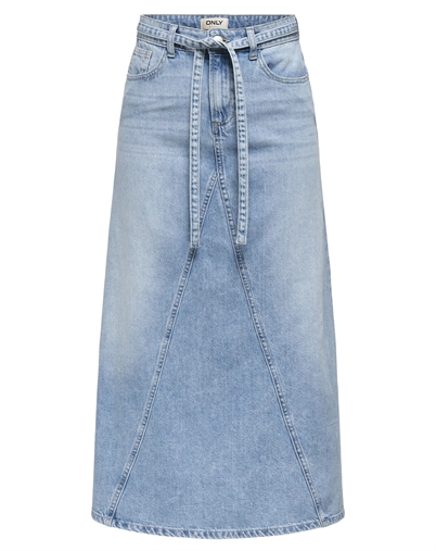 Sophia Belt Maxi Denim Nederdel - Only